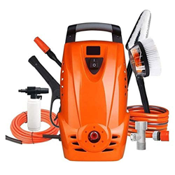 SZHWLKJ Lavado del coche eléctrico 1500W Lavadora Hogar coche automático Jardín limpiador con Power Boquilla del manguito de espuma en aerosol pistola en oferta