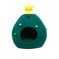 YHWD Casetas para Perros Interior, Perreras para Perros Las Almohadillas Se Pueden Dividir, Casa De Gato Interior para DecoracióN NavideñA,Verde,L características