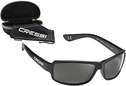 Cressi Ninja Gafas de Sol, Unisex Adulto, Negro Brillante/Lentes Gris Oscuro, Ultra Flex Talla única características