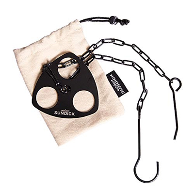 SoeHong Portátil desmontable al aire libre barbacoa trípode colgante estante de acero inoxidable camping parrilla olla suspensión soporte conjunto