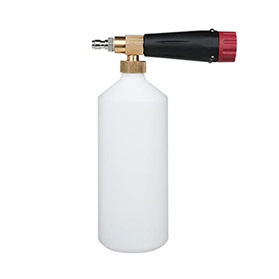 JUSTHUI Lavadora de presión Cañón de Espuma Lavadora de Alta presión Snow Hove Lance 1/4"Conector rápido Generador de Espuma 1 L Pistola de jabón de j