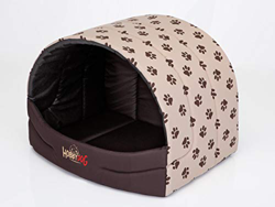 PillowPrim Caseta para perros y gatos, tamaño XL, 60 x 49 cm, color beige con patas en oferta