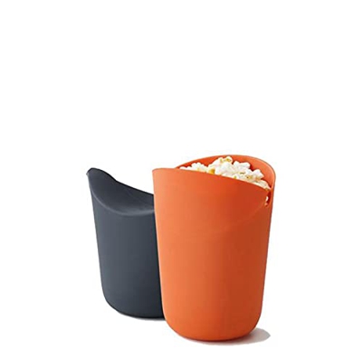 FOLENZU 2 Piezas de Palomitas de Maíz, Tazón de Palomitas de Maíz, Pequeño Fabricante de Palomitas de Maíz para Microondas, Cubo de Almacenamiento de 