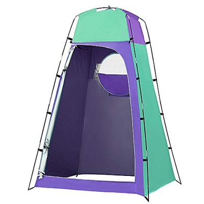 Lixada Tienda de campaña para baño, portátil, ducha exterior, tienda de ducha con suelo extraíble para camping, playa, fotografía