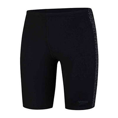 Speedo BoomStar Splice Jammers, Hombre, Negro (Black/Gris), 34 (ES 85 CM)