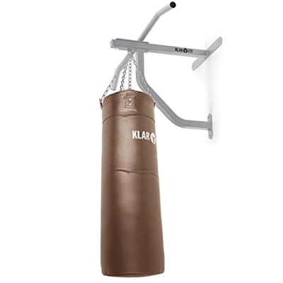 KLAR FIT Big Punch - Saco de Boxeo y Barra de dominadas, Entrenamiento Multifuncional, Gimnasio en casa, Mosquetón para Saco, Zona de Impacto 80 x 30 