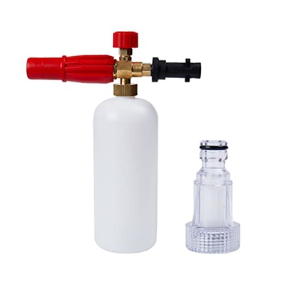Lavadora de presión Cañón de espuma Lavadora de alta presión Snow Foam Lance Compatible con Karcher K Series 1L Lavadora de autos de jabón Generador d