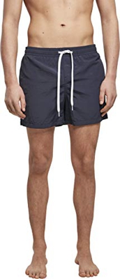 Build Your Brand Swim Shorts Pantalones Cortos, Azul Marino, XXXL para Hombre