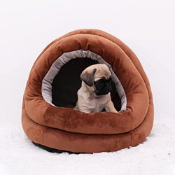YHWD Fondo Antideslizante Caseta para Perros, CojíN De Doble Uso Casetas para Perros Interior, para Mascotas Totalmente ExtraíBle Y Lavable,Coffee Col precio