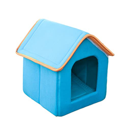 YHWD Alta Resiliencia Casetas para Perros Pequenios, FáCil De Limpiar Casa De La Perrera, Perreras para Perros Disponible En Todas Las Temporadas,Azul precio