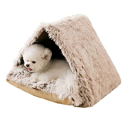ZHANGHAN Casa de invierno triangular para gatos, pequeña casa para mascotas, casa para perros, caseta para gatos, caseta para perros, caseta para gato
