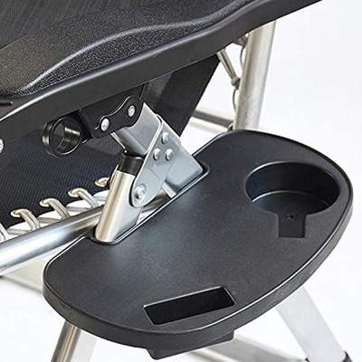 Bandeja lateral para silla de gravedad cero, para silla de gravedad cero/tumbona/silla de camping, ideal para bebidas y teléfonos móviles, soporte par
