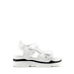 Modelisa - Sandalia Plataforma con Velcro, Zapatos Verano para Caminar, Sandalias de Senderismo Mujer (Blanco, Numeric_39) en oferta