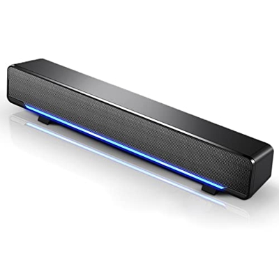 Skyeen USB con conexión de Cable Ordenador Barra de subwoofer estéreo Potente Reproductor de música Caja de Sonido Envolvente de Bajos Entrada de Audi