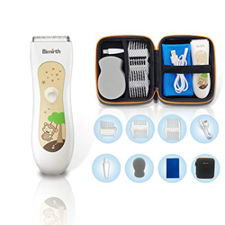 Bimirth Cortapelos para niños, cortadora de pelo silenciosa para niños, máquina de corte de pelo inalámbrico, recargable por USB, impermeable, 3 peine en oferta