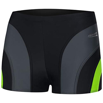 Aqua Speed Sasha Mens Bañadores | Pantalones de baño para Hombres | Protección UV | 05. / 138 / Negro Gris Verde | Tamaño: XXL