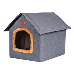Stronrive Caseta para Gato/Perros Exterior, Caseta Impermeable para Perros, Casa para Perros Interior Al Aire Libre Refugio para Cachorros, Refugio Pl precio