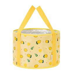 Ydh 12 l de estanque de baño plegable con asas para niños, bañera de spa portátil para pies, cubo de agua exterior para camping de viaje, color amaril características