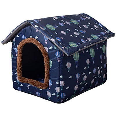 YHWD Totalmente ExtraíBle Y Lavable Casetas para Perros Interior, Gran Espacio Casitas para Perros PequeñOs, Casetas para Perros Exterior,Balloon,S