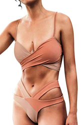 UMIPUBO Traje De Baño Bikini para Mujeres Push up Vendaje Vistosa Conjunto de Bikini División Color de Golpe Bañador Ropa de Playa de Dos Piezas Tops  precio