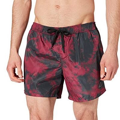 REPLAY LM1076.000.73434 Baador para Hombre, 030 Tye-Dye Burdeos, S