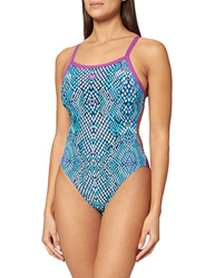 Arena W Challenge Back One Piece Bañador Deportivo Mujer Snake Skin, provenza, 38 en oferta