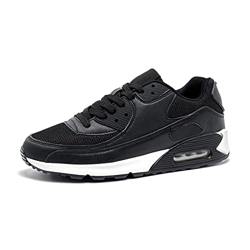 Zapatillas de Deportivas Mujer Zapatos para Correr Hombre Calzado Deportivo Sneakers Caminar Tenis Zapatillas de Running Fitness Malla Negro/Blanco EU precio