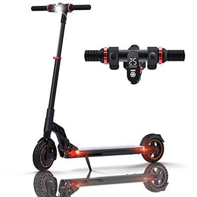 Patinete Electrico Adultos, Patinete Eléctrico Plegable 25 km de Autonomía, Neumáticos sólidos de 8" Scooter Patinetes Electricos 350W 10Ah para Adult