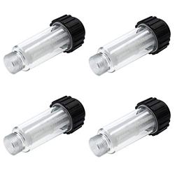 Wessper 4X Filtro Entrata Acqua Filtro de Manguera de Jardín de 3/4 Pulgadas para Limpieza a Alta Presión Kärcher (Juego de 4 Piezas) en oferta