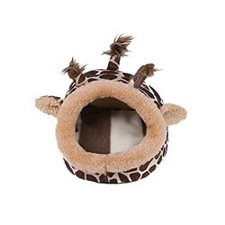 Cama de Fleece de PET con coloridas Patrones de jirafa Guinea Pig Plus Cama de jaula Lindo Sin resbalón Cálido Lavable Mascota Bedfor Pequeño Perrito  en oferta