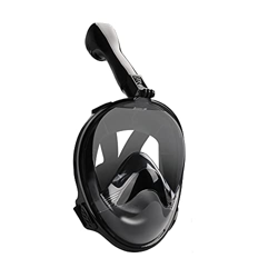 GARDOM Máscaras de Buceo Cara Completa - Máscaras de Snorkel Vista de 180 ° con Correas Ajustables & Respiración Fácil & Antivaho Antifugas & Soporte  en oferta
