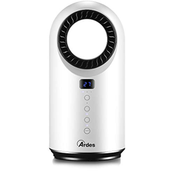Ardes Ar4P04R Cyclop Bladeless - Calefactor cerámico compacto oscilante sin aspas con mando a distancia, temporizador, 1500 W, blanco características