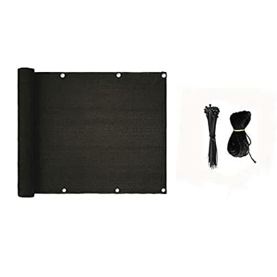 DDyna Sombrilla de red para balcón, cubierta de protección de ventilación y secreto de la pantalla, hebilla de costura al aire libre, toldo de tela pa