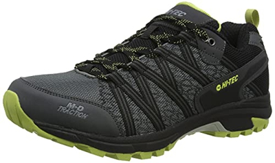 Hi-Tec Serra Trail Charcoal Uk8, Zapatos para Senderismo Hombre, Carbón Chartreuse, 42 EU