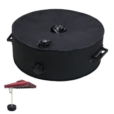 HLJS Patio Beach - Bolsa para sombrilla redonda de 15 pulgadas, bolsa de arena, bolsa de arena para todas las sombrillas de exterior