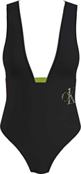 Calvin Klein Plunge One Piece-rp Parte Superior de Bikini, Pvh Negro, S para Mujer características