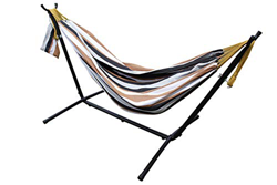 All Seasons Gazebos Luxury_Cotton_Hammock Hamaca, Huevo de Pato y Rayas Azules precio