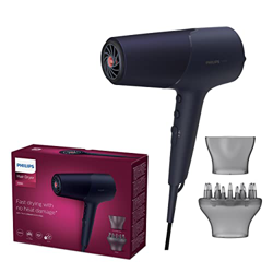 Secador de pelo de la serie 5000 de Philips con tecnología ThermoShield, 3 posiciones de calor y 2 de velocidad, potencia de secado de 2300 W, BHD510/ precio
