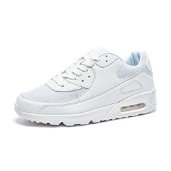 Zapatillas de Deportivas Mujer Zapatos para Correr Hombre Calzado Deportivo Sneakers Caminar Tenis Zapatillas de Running Fitness Malla Blanco EU40 en oferta