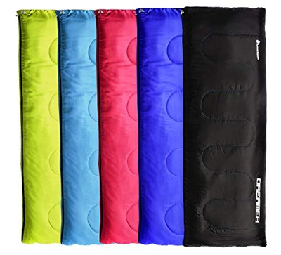 meteor Saco de Dormir Rectangulares para niños y Adultos en Viaje, Camping, Festival, Acampada Senderismo al Aire Libre Portátil con Saco de Compresio