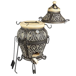 Tandoor Premium Asia – XL Tandyr Jardín Cocina Cerámica Horno Grill Mangal BBQ Tanur Tandir precio