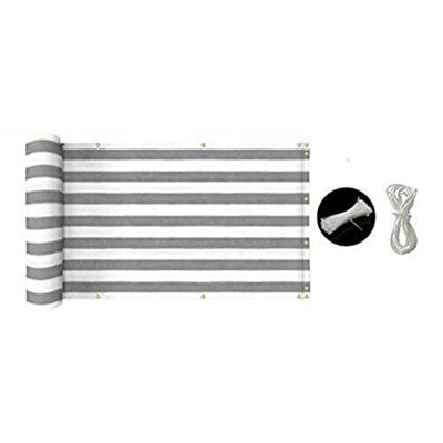 DDyna Sombrilla de red para balcón, cubierta de protección de ventilación y secreto de la pantalla, hebilla de costura al aire libre, toldo de tela pa