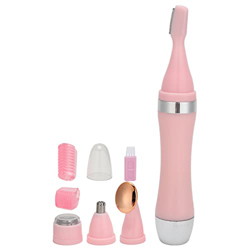 Kit de Aseo 4 en 1 Rosa, Depilador de Cejas, Depilador Facial Recargable para Mujeres, Fácil Limpieza Y Depilador de Orejas Amigable con la Piel precio