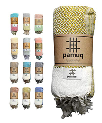 pamuq® Toalla de playa XXL, toalla de sauna, toalla de baño, toalla de hamam, grande, de algodón Oeko-TEX®, toalla de ducha, pestemal, fouta, pareo, y precio