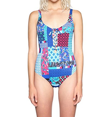 Desigual Traje de bagno Mujer Large Azul