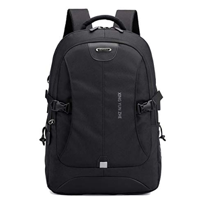MANNUOSI Mochila Portátil Hombre Trabajo Impermeable Ordenador Viaje Negocio Multifuncional Bolsos de Hombro Escolares Daypacks