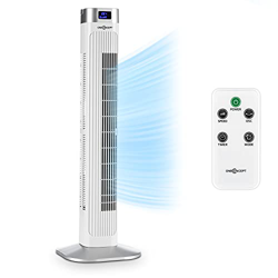 Oneconcept Hightower 2G - Ventilador Vertical, 3 velocidades, 3 Modos de Funcionamiento, Oscilación, Temporizador, Pantalla LCD, Potencia de 42 W, Cau características