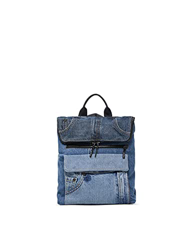 Desigual Back_Denim PATC, Mochila. para Mujer, Azul, Einheitsgröße precio