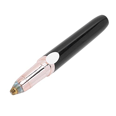 Afeitadora de Pelo, Depiladora Eléctrica Indolora con Carga USB para Labios, Mejillas, Barbilla, Nariz, Pelo, Orejas, Cejas(negro)