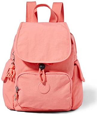Kipling City Pack Mini, Mochilas de a Diario para Mujer, Coral Fresco, One Size